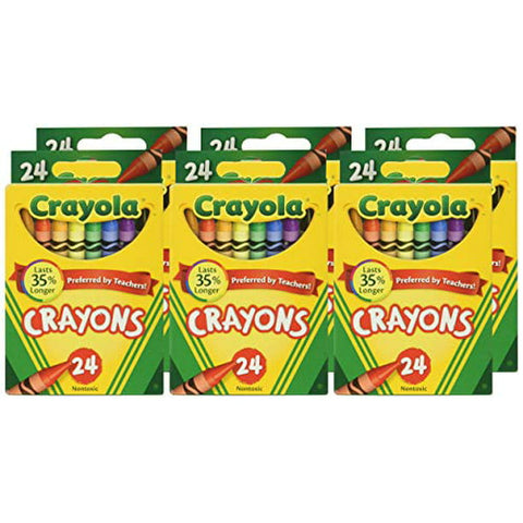Copy of Crayola Regular Crayons, 24 Ea, 6 Pack
