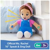 Ms. Rachel Official Speak & Sing 16-Inch Plush Doll for Ages 6 Months to 3+ Years