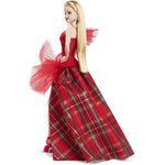 Barbie Signature 2024 Holiday Barbie Fashion Doll, Seasonal Collector Gift, Blonde with Plaid Gown