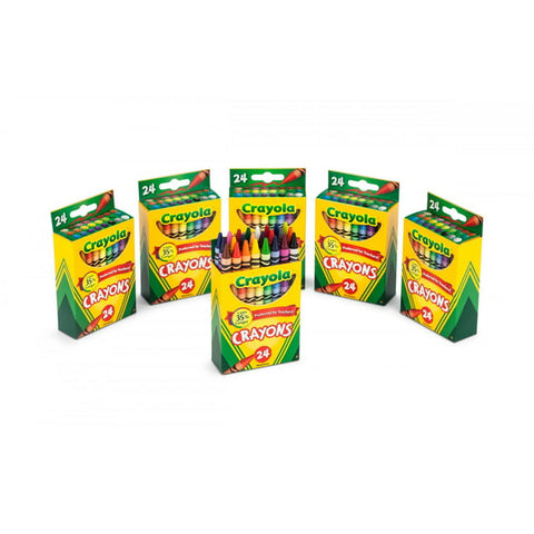 Crayola Regular Crayons, 24 Ea, 6 Pack