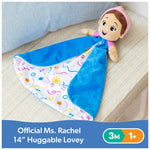 Ms. Rachel Official Huggable Lovey, Double Sided Plush Toy, Machine Washable