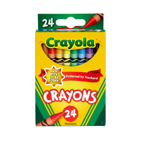 Crayola Classic Crayons, Assorted Colors, Back to School, 24 Count