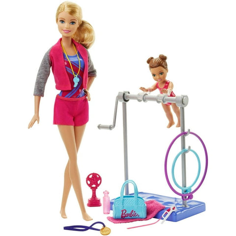 Barbie Gymnastic Coach Doll and Playset