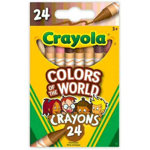 Crayola 30380880 Colors of The World Skin Tone Crayons, 24 Count