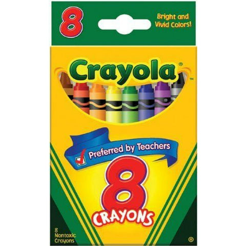 Crayola 8 Count Crayons (Set of 4 Boxes)