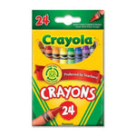 Crayola Classic Crayons, Assorted Colors, Back to School, 24 Count