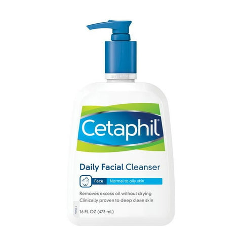 Face Wash by CETAPHIL, Daily Facial Cleanser for Sensitive, Combination to Oily Skin, 16 oz, Gentle Foaming, Soap Free, Hypoallergenic