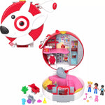 Polly Pocket Target Bullseye Adventure: Doll Playset, 16 Pieces, Plastic, No Battery Required, Ages 4+