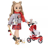 Disney ILY 4ever 18" Doll Inspired by Minnie + Doggie Stroller