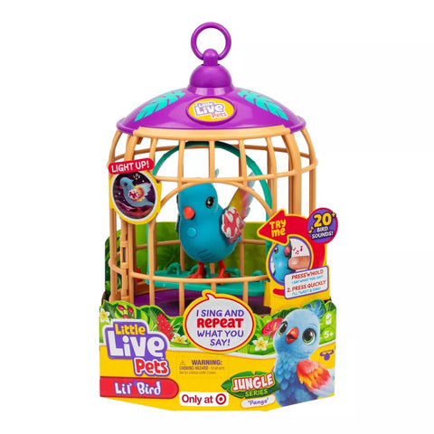 Little Live Pets Lil' Bird & Cage - Jungle Series Pango