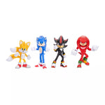 Sonic the Hedgehog 3 5" Action Figure Set - 4pk: Superheroes & Comics, Animation, TV and Movies, Batteries Included