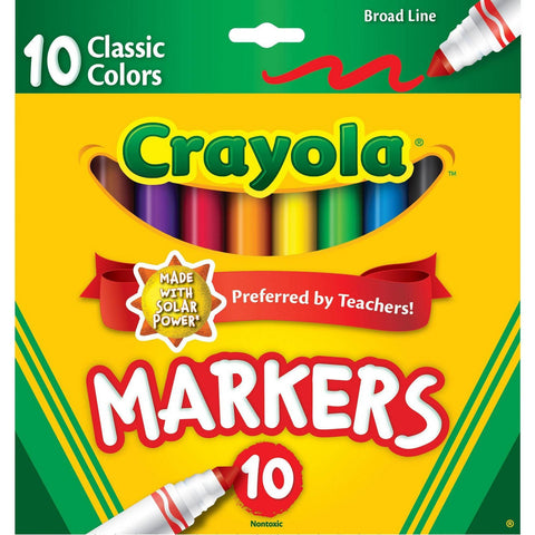 Copy of Crayola Markers Broad Line 10ct Classic