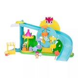 Bluey Amusement Park Playset (Target Exclusive): Plastic Doll Playset for Ages 3+, Includes 9 Pieces, No Tools Needed for Assembly