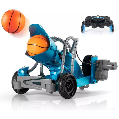 Top Race Robot Catapult with Remote Control - Metal for Disassembling Robot Ball Launcher / Shooter Arm - Electric Construction Kit