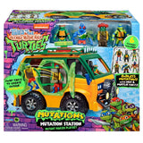 Teenage Mutant Ninja Turtles Mutations Station Playset: Plastic Toy Vehicle Set with Figures, Non-Powered, No Assembly Required, Ages 4+