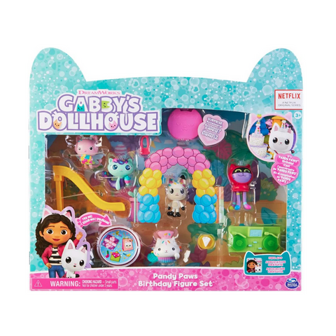 Gabbys Dollhouse Pandy Paws Birthday Figure Set