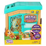 Little Live Pets Mama Surprise, Soft Interactive Mama Guinea Pig and her Hutch with 3 Surprise Babies, 20+ Sounds & Reactions Christmas Birthday Gift Toys Kids Ages 4+ with Bonus Popping Polly Rocket