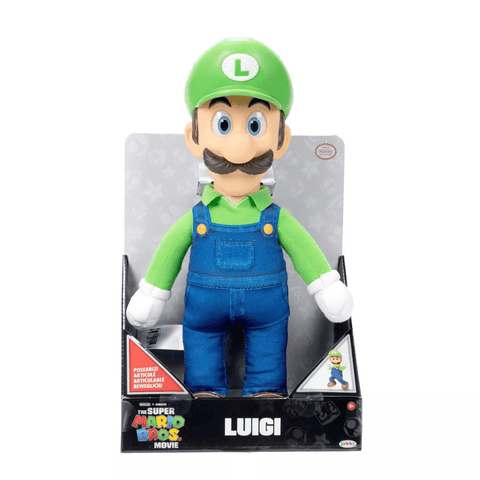 Nintendo The Super Mario Bros. Movie Luigi Poseable Plush