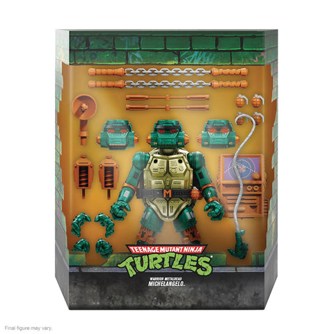 Super 7 Teenage Mutant Ninja Turtles Ultimates Warrior Metalhead Michelangelo 7-Inch Action Figure