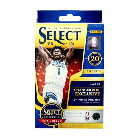 2020-21 Panini Select NBA Basketball Trading Cards Hanger Box - Shimmer Prizm