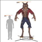 9.5 ft Animated Immortal Werewolf Halloween Animatronic