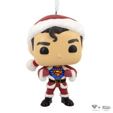 Hallmark Funko Pop! DC Comics Superman in Holiday Sweater and Santa Suit Christmas Ornament (Walmart Sticker)