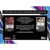 2021-22 Topps Finest UEFA Champions League Soccer Hobby Box