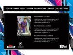 2021-22 Topps Finest UEFA Champions League Soccer Hobby Box