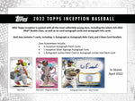 2022 Topps Inception Baseball Hobby Box