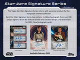 2022 Topps Star Wars Signature Series Hobby Box