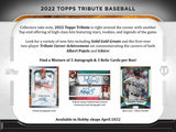 2022 Topps Tribute Baseball Hobby Box