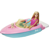 Barbie Doll and Boat Doll Playset with Puppy and Accessories