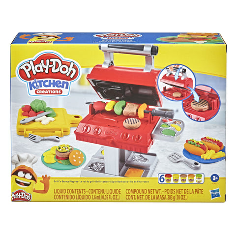 Play-Doh Kitchen Creations Grill 'N Stamp Playset, 10 Ounces Compound Total