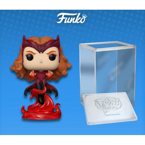 Funko Pop! Marvel: Doctor Strange in the Multiverse of Madness - Scarlet Witch (Walmart Sticker) + Pop! Stacks Plastic Protector