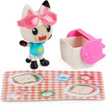 WMT - Gabby's Dollhouse, Carlita Toy Car with Pandy Paws Collectible Figure and 2 Accessories