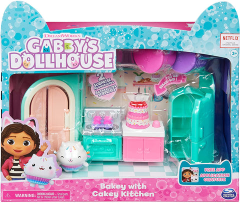 Gabby's Dollhouse, Bakey with Cakey Kitchen with Figure and 3 Accessories