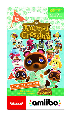 Nintendo Animal Crossing amiibo cards 6-pack - Series 5 - Nintendo Switch