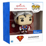 Hallmark Funko Pop! DC Comics Superman in Holiday Sweater and Santa Suit Christmas Ornament (Walmart Sticker)