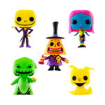 Funko Pop! Disney: The Nightmare Before Christmas Blacklight Glow 5 Pack Vinyl Figures (Walmart Exclusive)