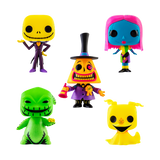 Funko Pop! Disney: The Nightmare Before Christmas Blacklight Glow 5 Pack Vinyl Figures (Walmart Exclusive)