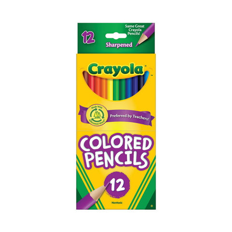 WMT 3 - Crayola 12ct Kids Pre-Sharpened Colored Pencils