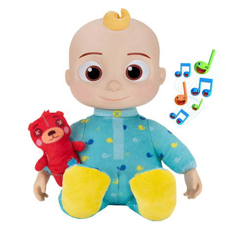 CoComelon Official Musical Bedtime JJ Doll, Soft Plush Body