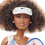 Barbie Role Models Naomi Osaka Doll (11.5-in, Curly Brunette Hair)