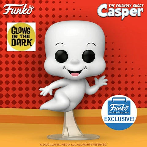 Funko Pop! The Friendly Ghost - Casper (GITD) (Funko Shop Sticker)