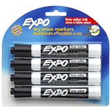 Expo 4pk Dry Erase Markers Chisel Tip Black