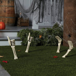 2pk Skeleton Feet Halloween Decorative Yard Stakes