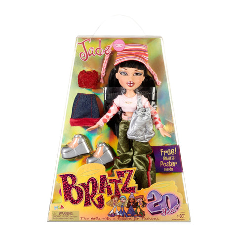 Bratz 20 Yearz Special Anniversary Edition Original Jade Fashion Doll with Accessories and Holographic Poster