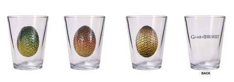 GAME OF THRONES SHOT GLASS SET DRAGON EGG (O/A)