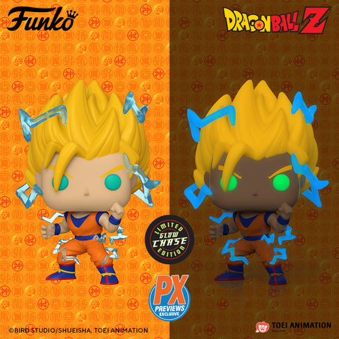 Funko Pop! DBZ: Super Saiyan 2 Goku PX Previews (Glow Chase)