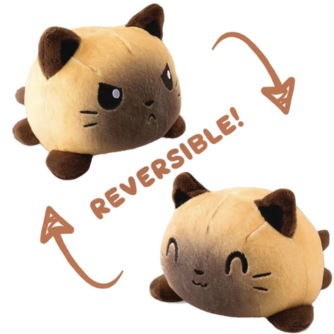 TeeTurtle - Reversible Cat Mini Siamese Plush